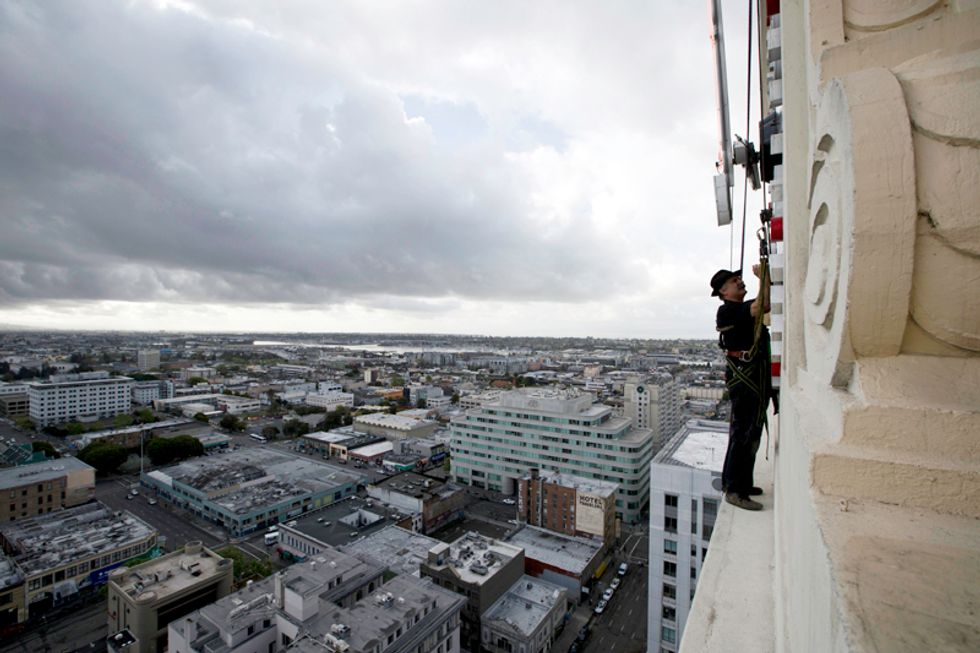 Scenes of the City: Atop the Oakland Tribune Tower With Burning Man Cofounder John Law