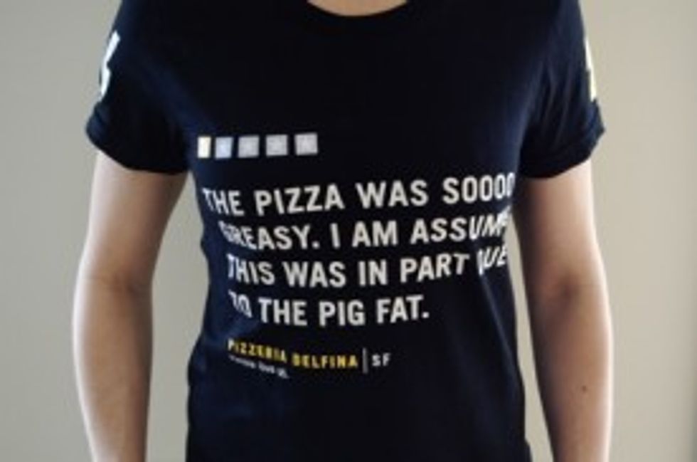 The Yelp Tee: Almost More Brilliant Than Pizzeria Delfina's Pizza