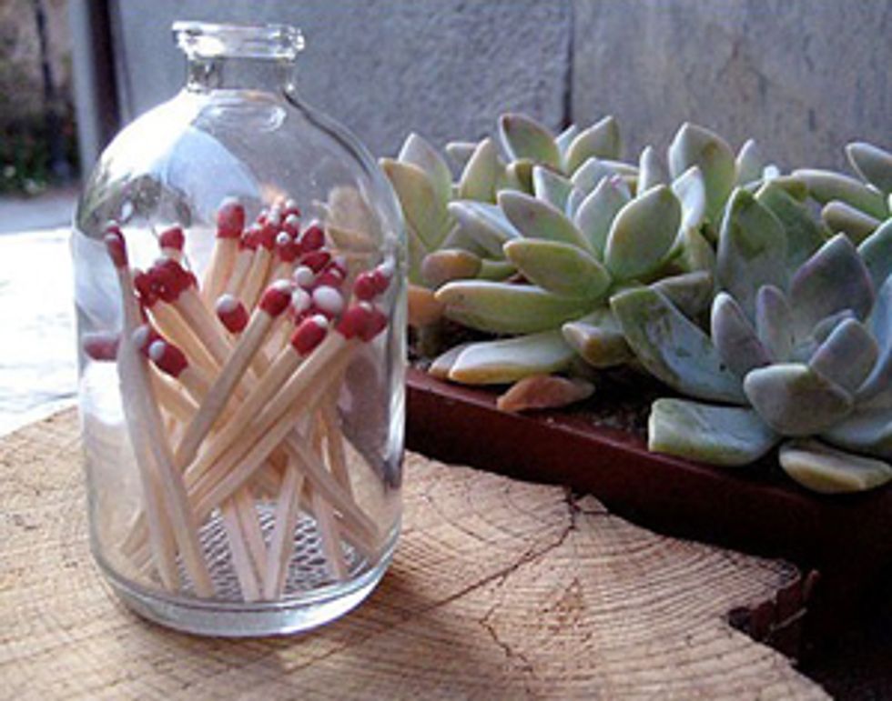 Reclaimed Apothecary Matchstick Bottles from Rare Device
