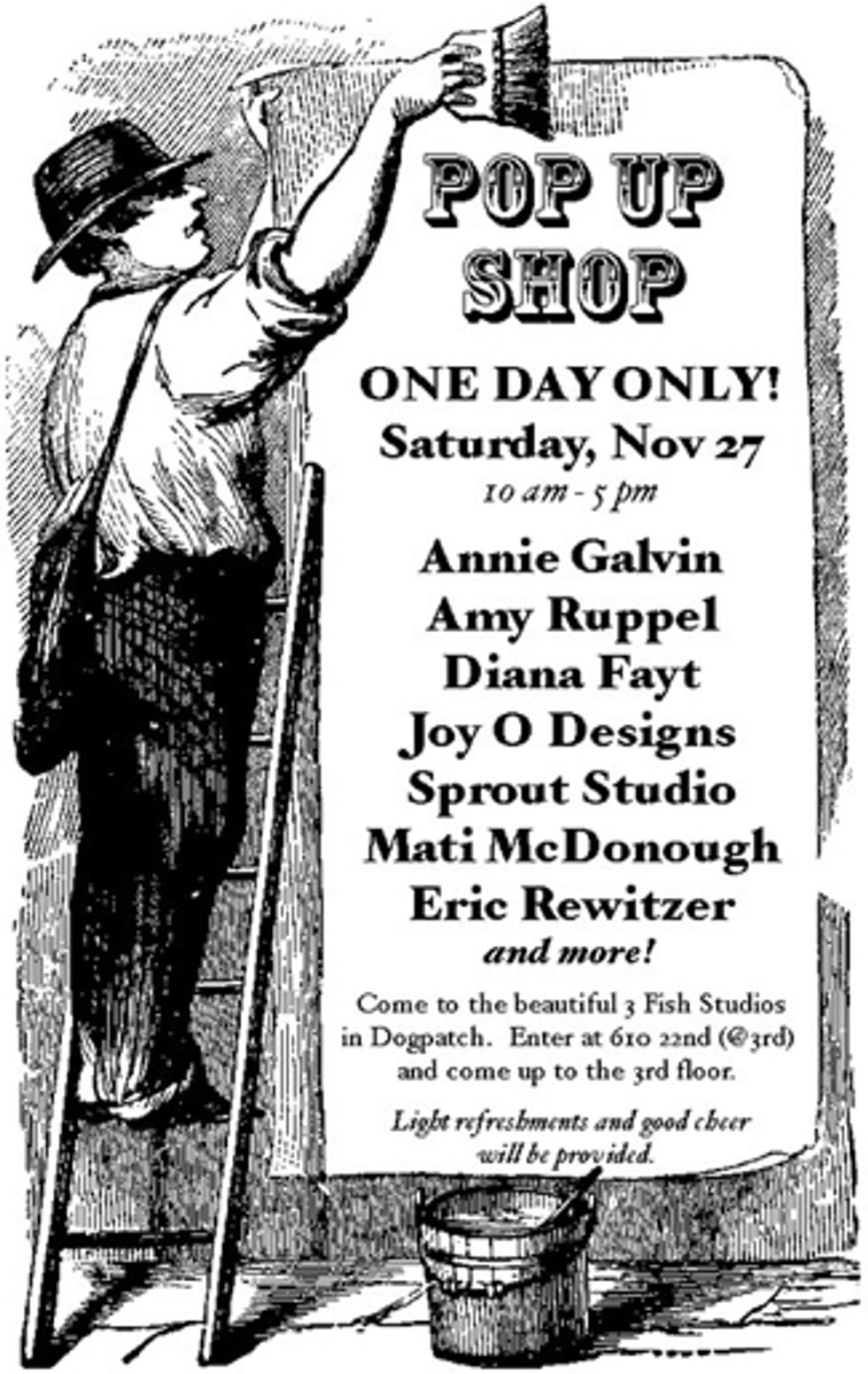 3 Fish Studios Pop-Up Shop in Dogpatch