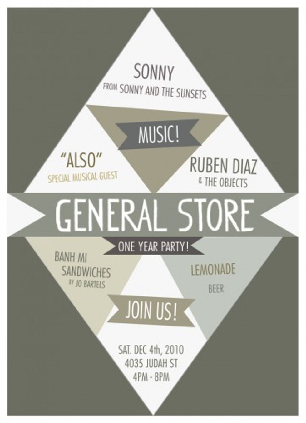 General Store Celebrates Its 1st Birthday with Beer, Sonny & the Sunsets