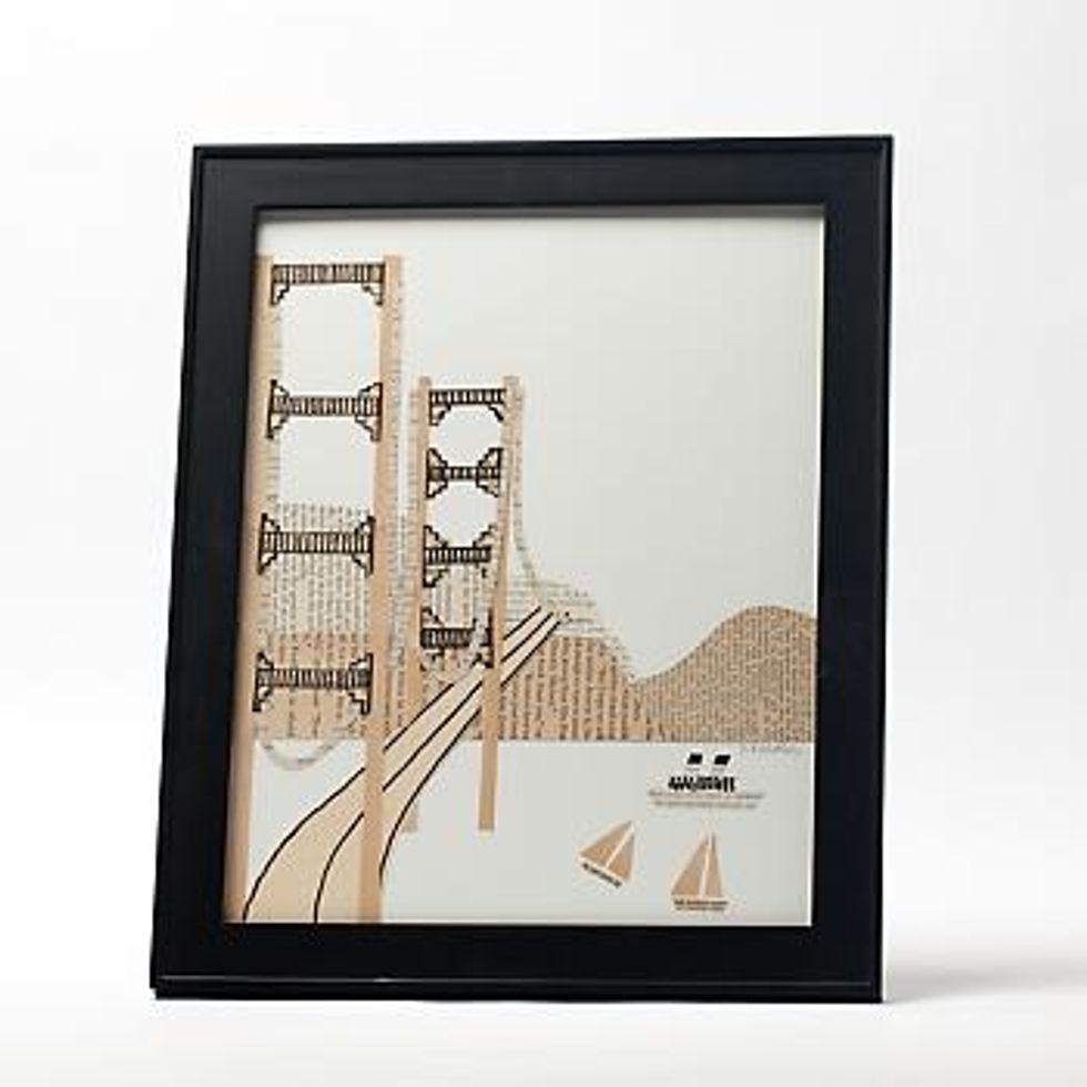 Gifts from Gump's: Golden Gate Bridge Art from Paste