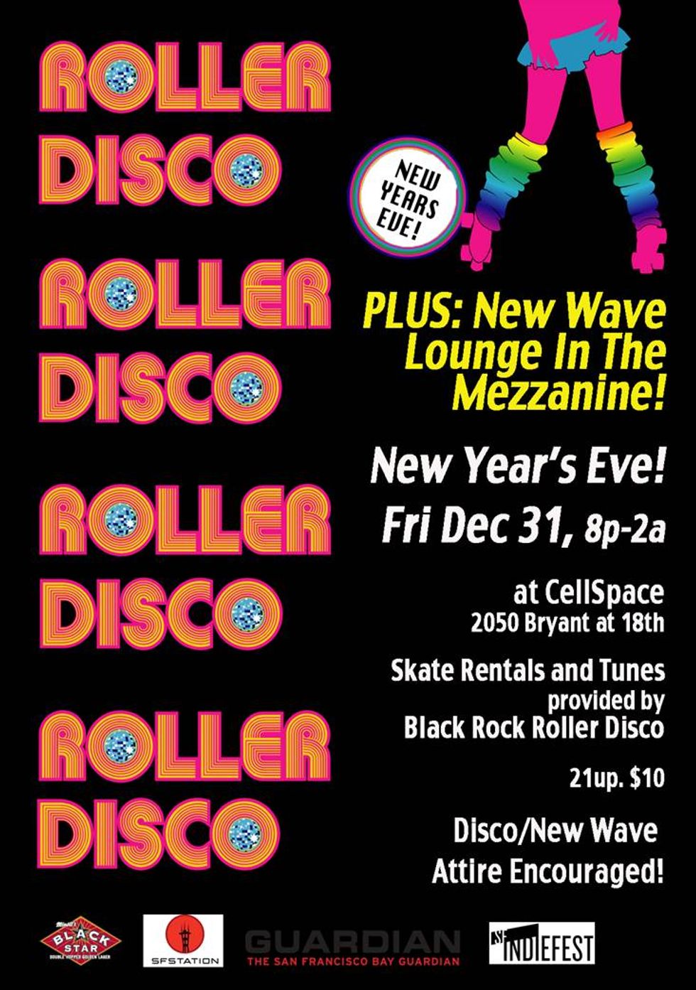 Roller Disco Fever Grips the Mission this New Year's Eve at CELLspace