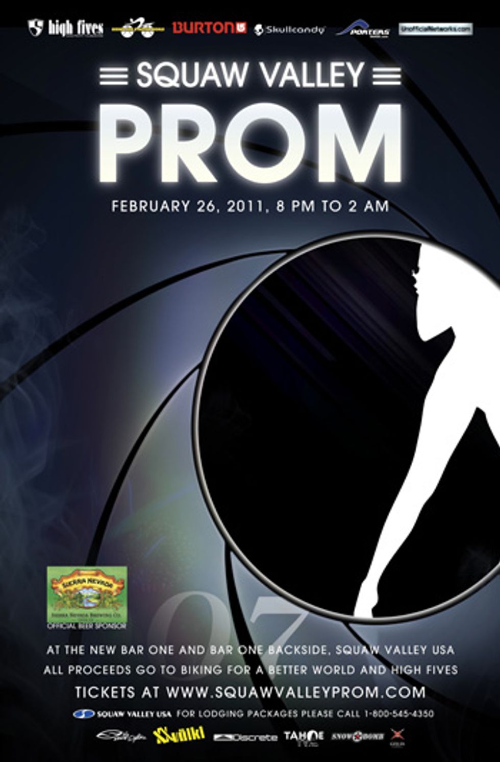 Shaken, Not Stirred: Get Your Bond on at the Squaw Valley Prom This Weekend