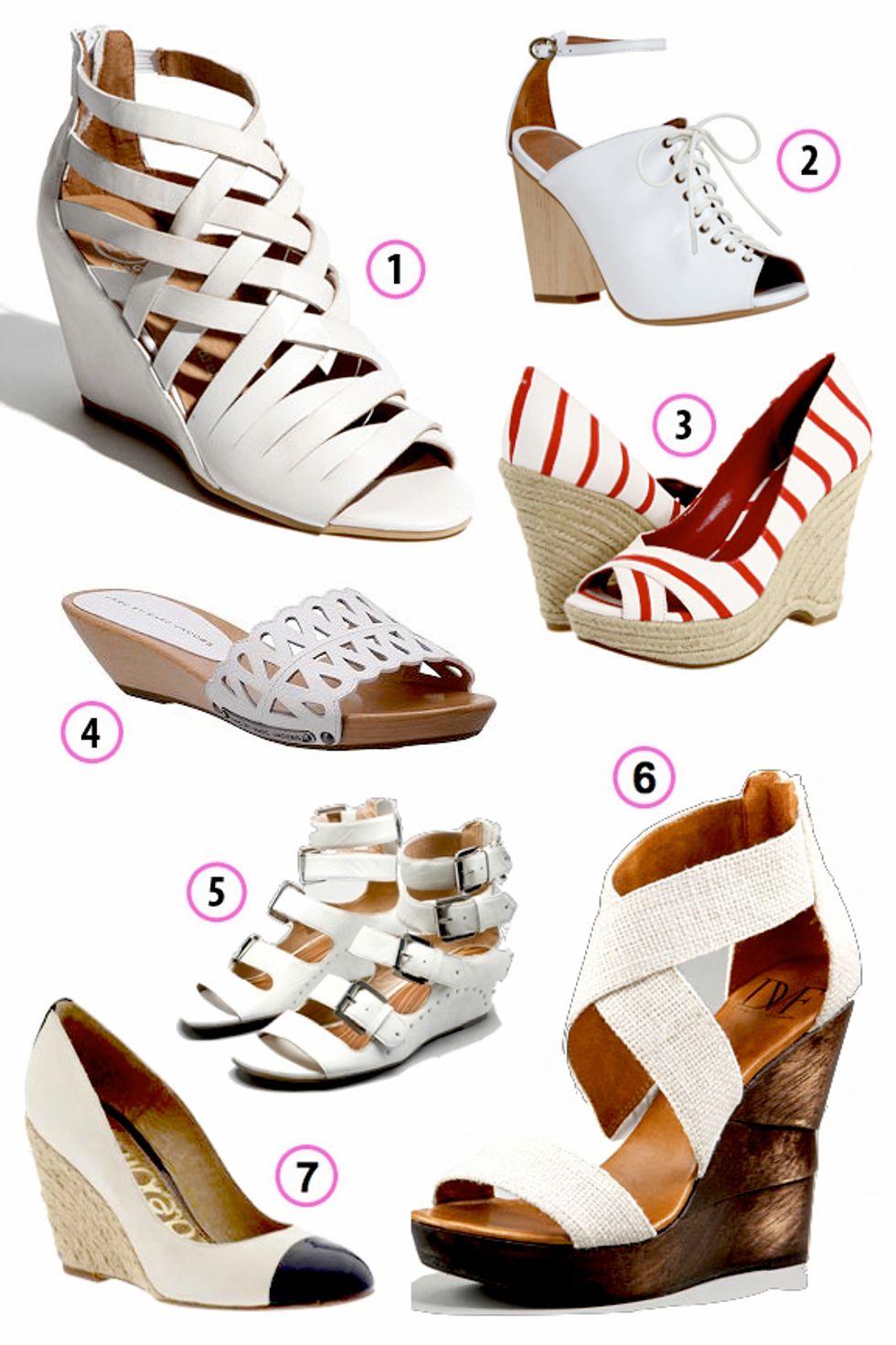 Look of the Week:  White Wedges