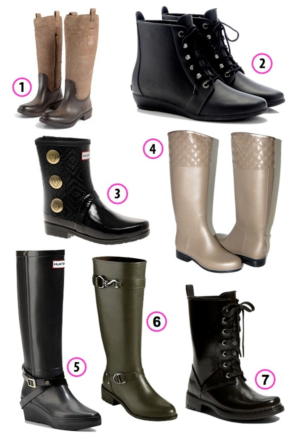 Look of the Week: Wet Weekend, 7 Rain Boots to Get You Through