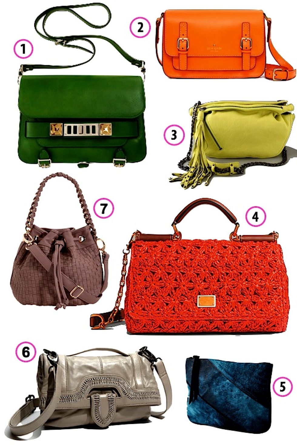 Look of the Week: Spring Splurge, 7 Colorful Crossbody Bags