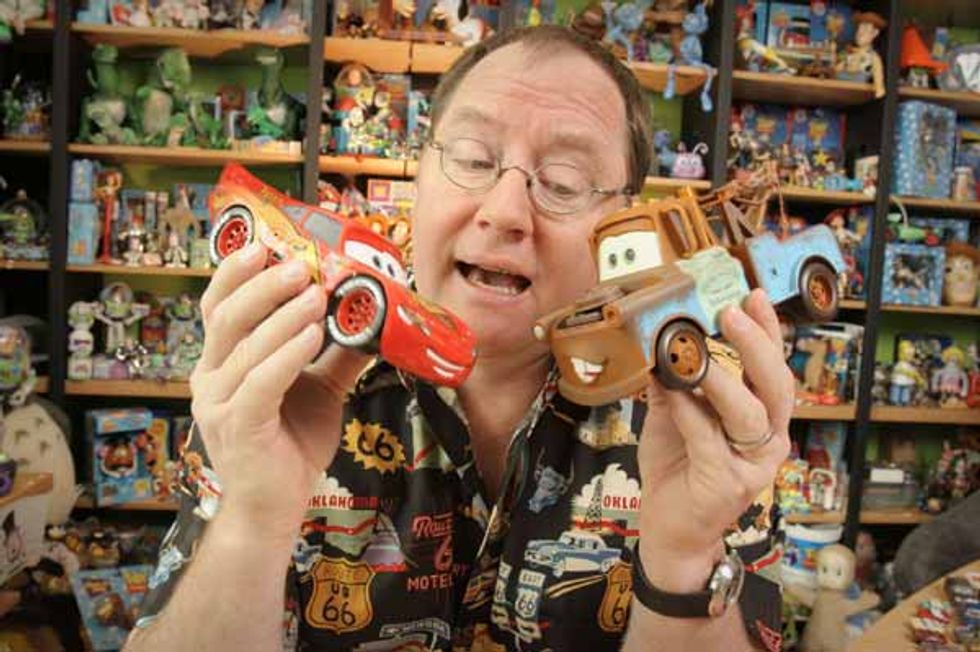 Pixar's John Lasseter Channels His Inner Child, Toying with the Mechanics of 'Cars 2'
