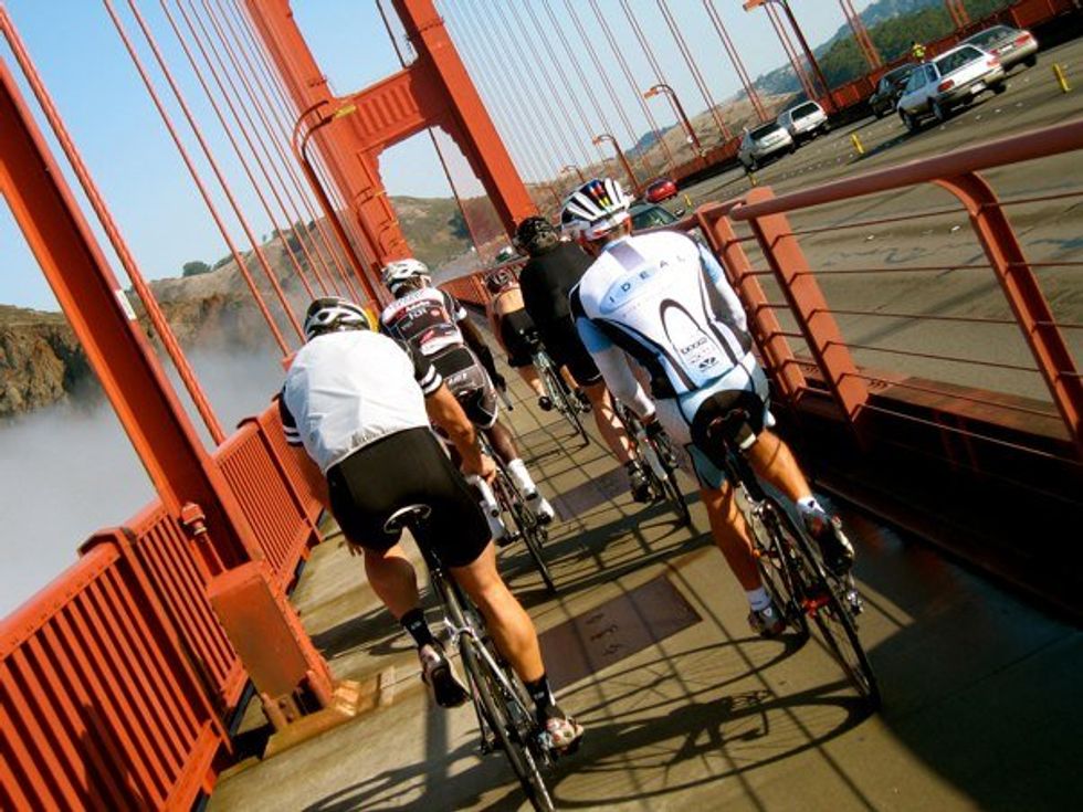 Bike Lane Closed on Golden Gate Bridge