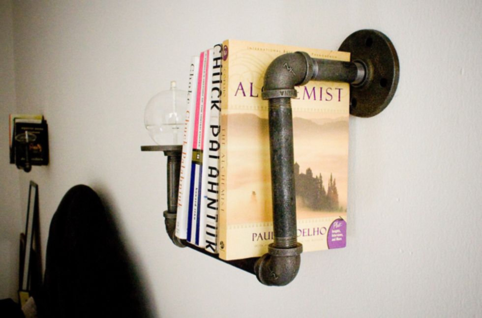 SF-Based DirtyBils Turns Metal Pipes Into Industrial Bookshelf Sconces