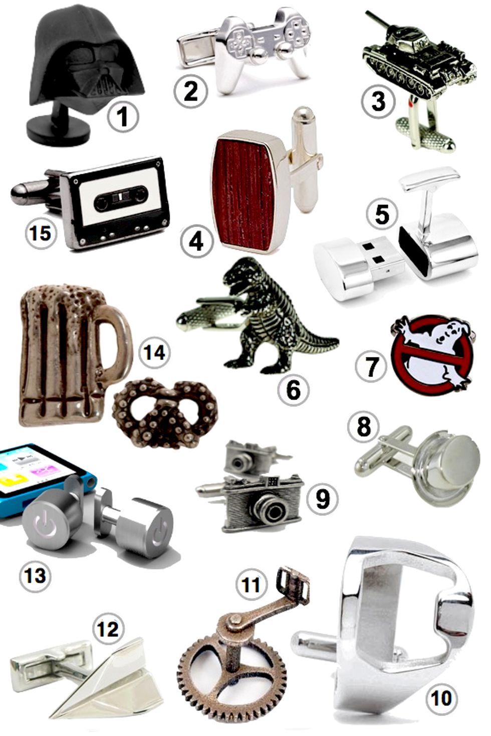Look of the Week:  15 Cool Cufflinks for NYE