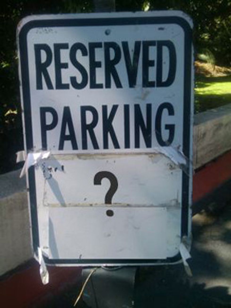 Need Parking Karma? Give Your Spot to Someone Else