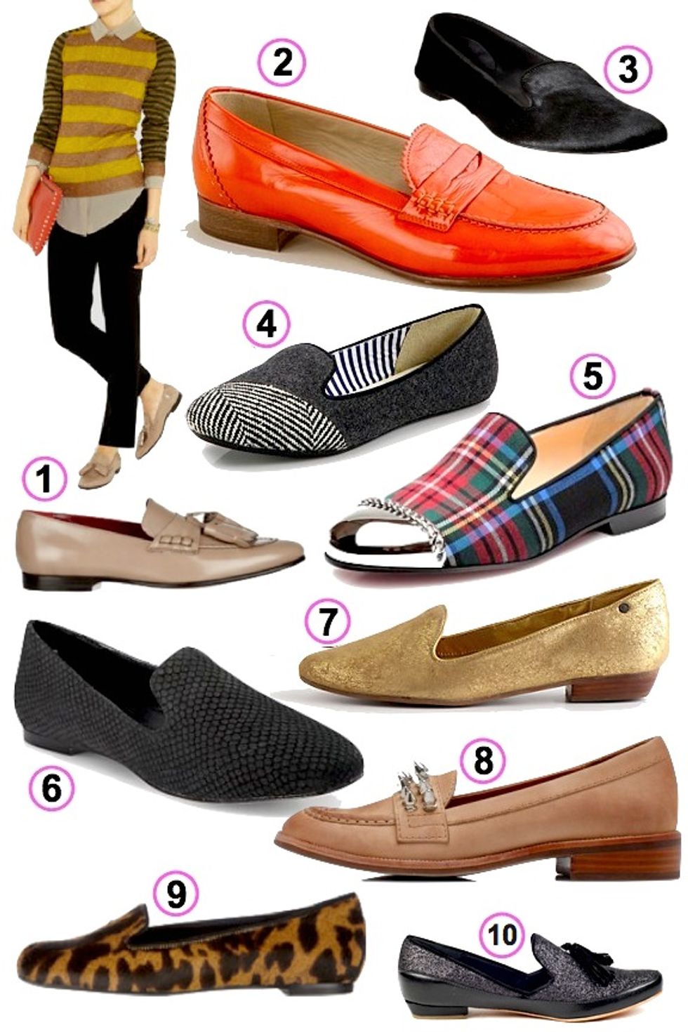 Women's Look of the Week: 10 Bold Loafers for Bay City Walking