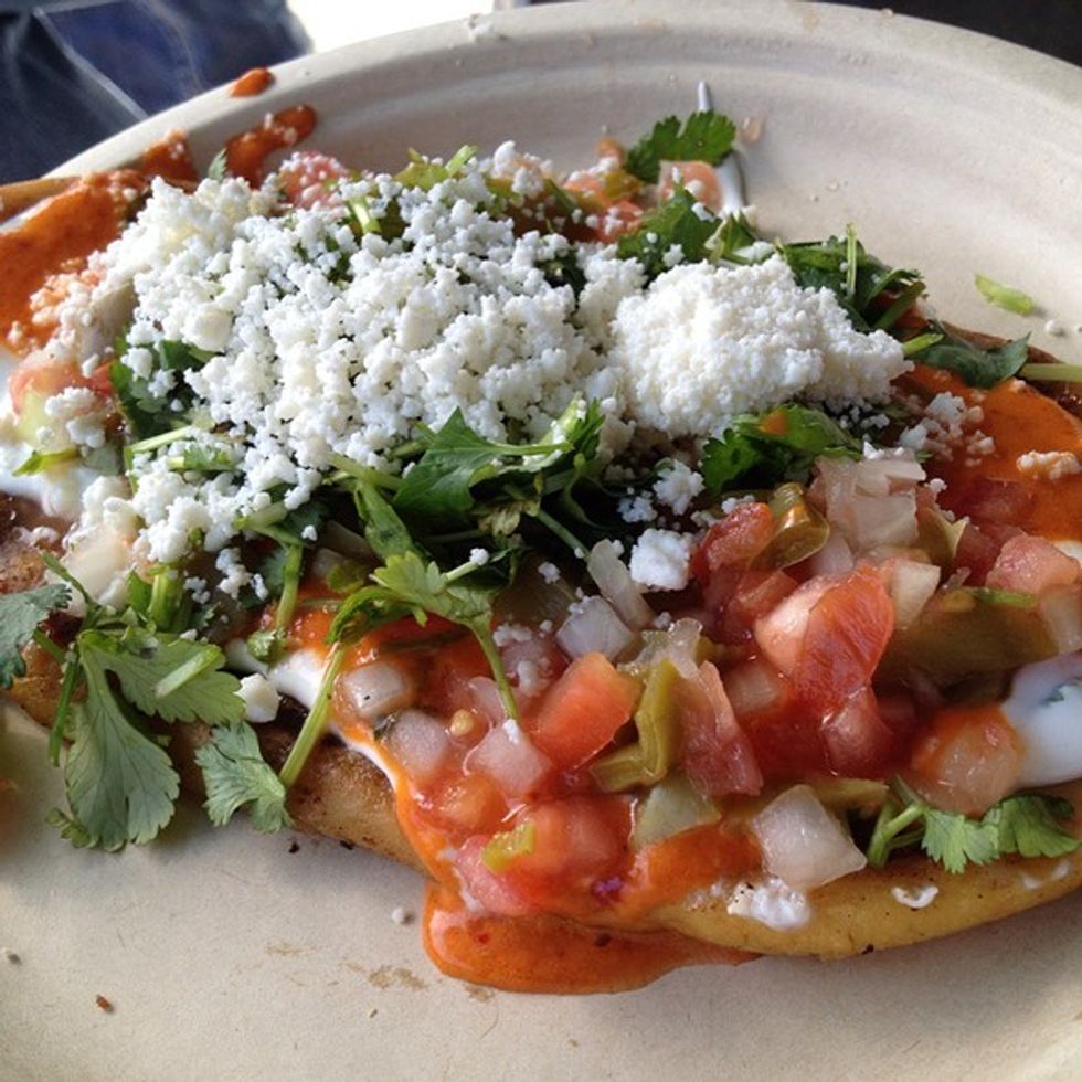 Secret Recipe: El Huarache Loco's Huarache with Cactus Salad