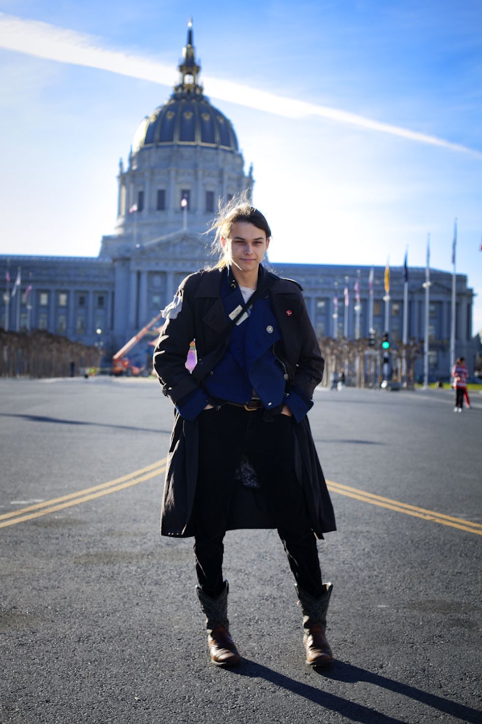 SF Street Style: A Young Male Model Makes Grunge Work in Civic Center