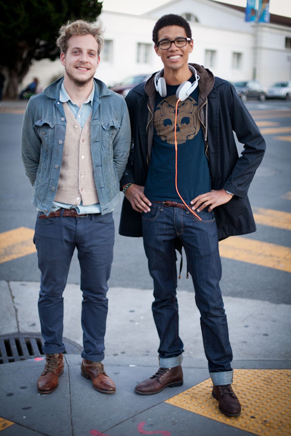 SF Street Style: Two Layered-Up French Designers in The Mission