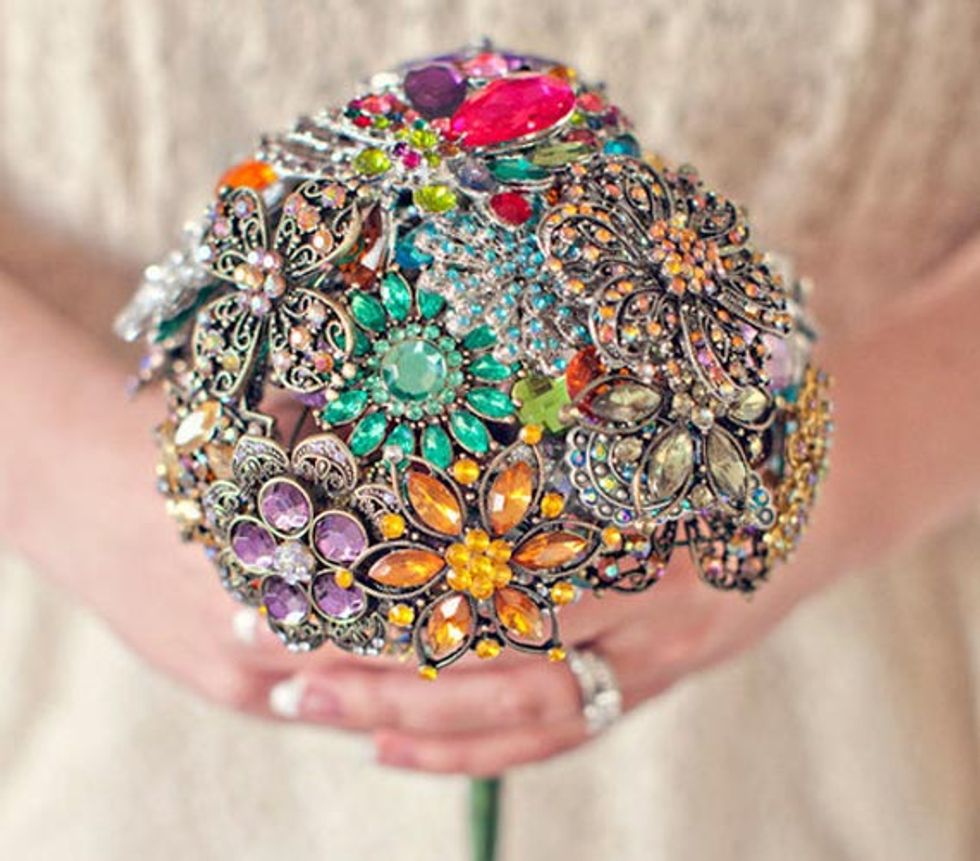 New on the Aisle: Brooch Bouquets