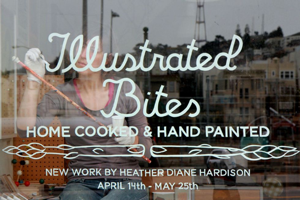 Designer Combines Hand-Lettering and Bay Area Cuisine at Curiosity Shoppe's New Art Show