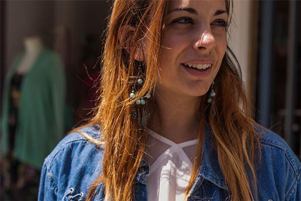Street Style Report: Summer Denim + Lace, in the Marina