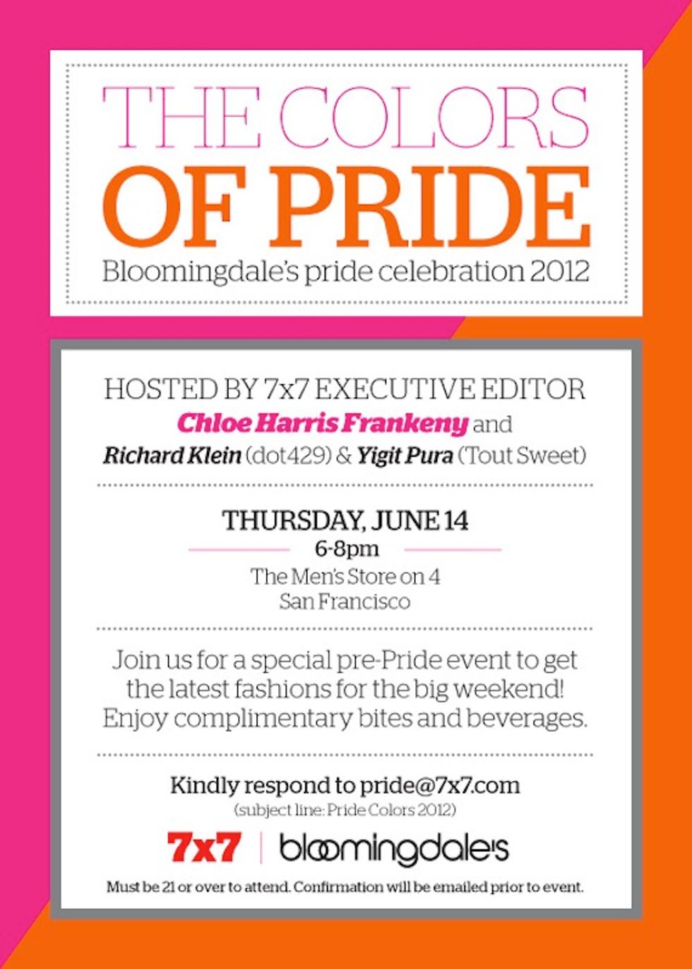 You're Invited: Bloomingdale's Pride Celebration 2012