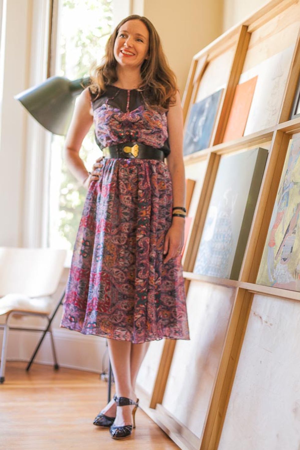 Street Style Report: Local Artist Kelly Tunstall Shows Us Four Spring Looks, in Presidio Heights