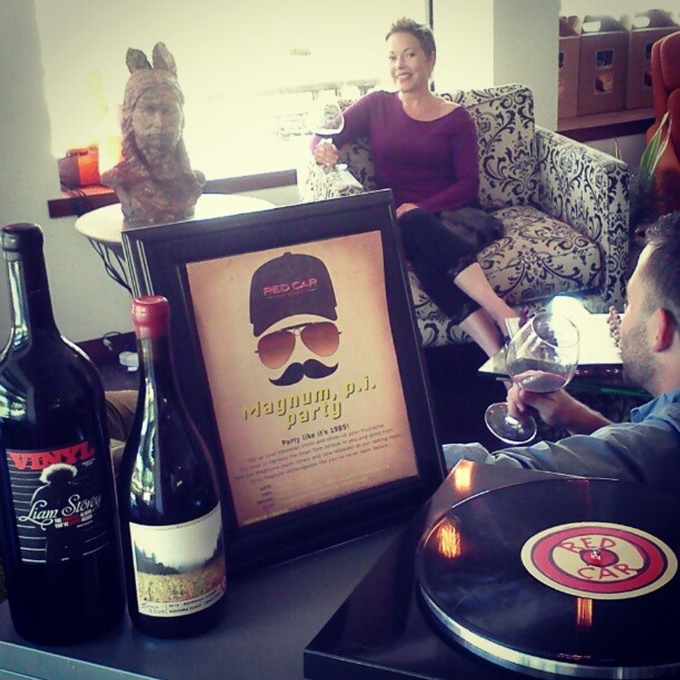 Indulge Yourself at Red Car Wine Company's Funky Magnum PI-Themed Wine Tasting Party