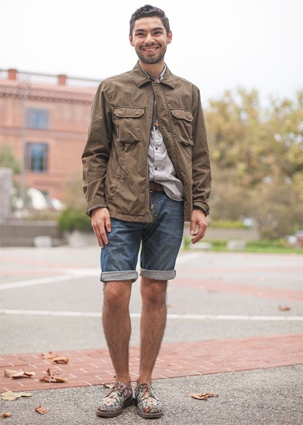 Street Style Report: Hazy Denim Shorts + Floral Dr. Martens, in North Beach