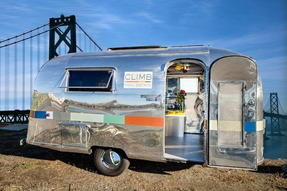 An Airstream-Turned-Office Lets Climb Real Estate Get Around