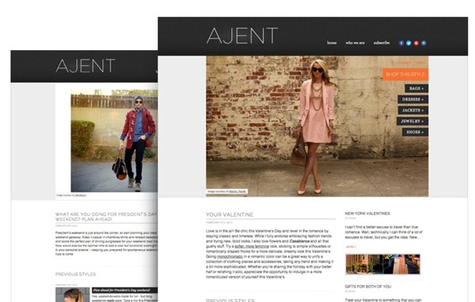 Ajent is a New Web Service Offering Curated Style Content and Products