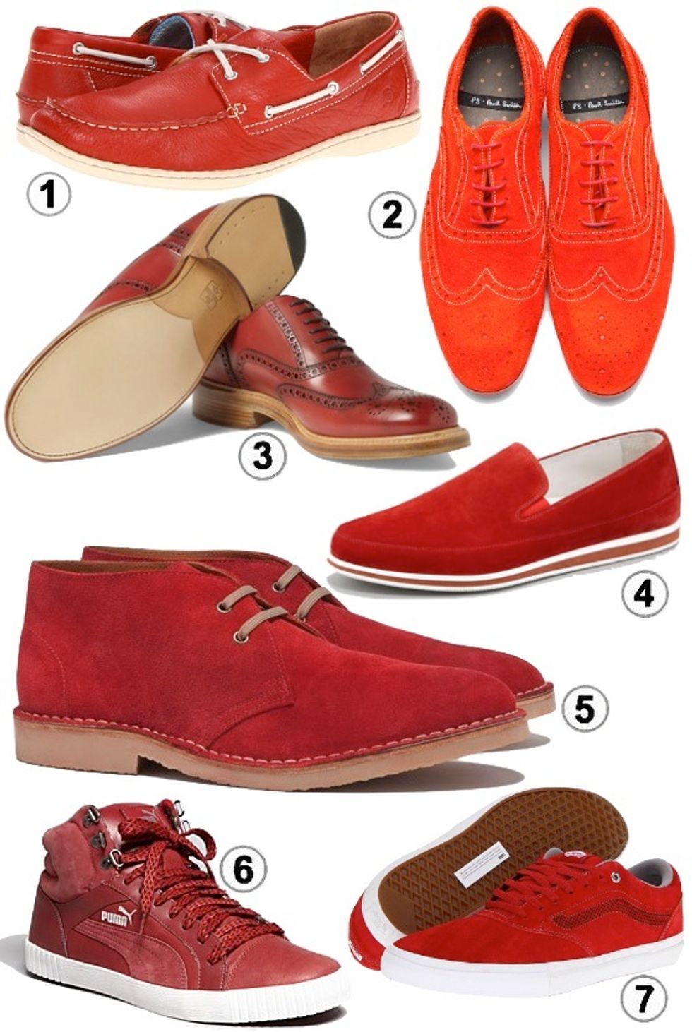 Look of the Week: Men's Spring Shoes in 50 Shades of Red