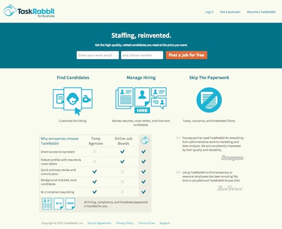 TaskRabbit Threatens to Disrupt Traditional Temp Agencies