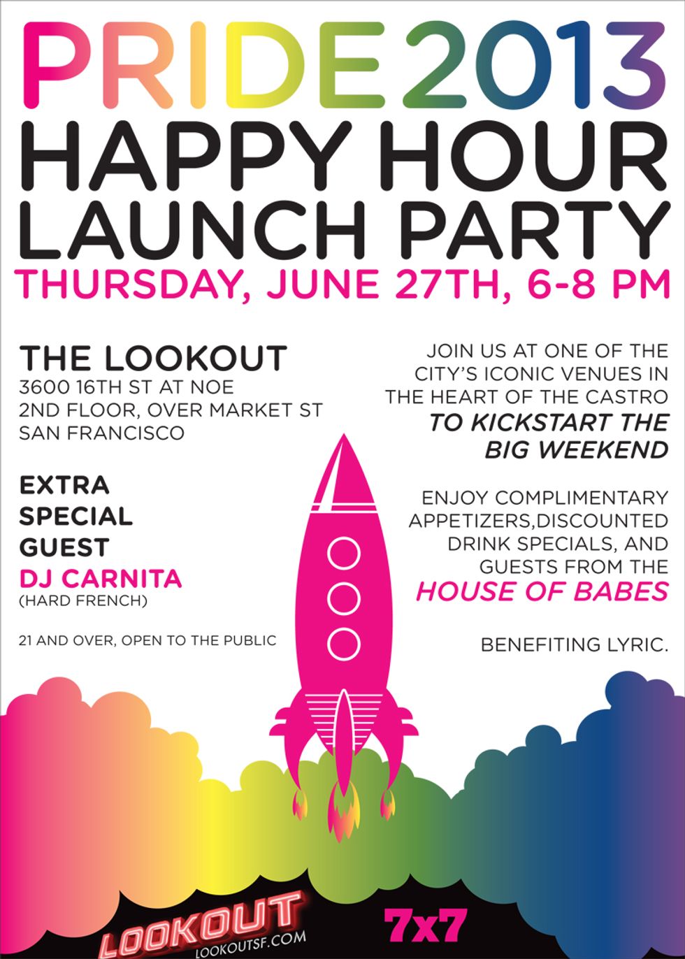You're Invited: 7x7's Pride 2013 Happy Hour Launch Party