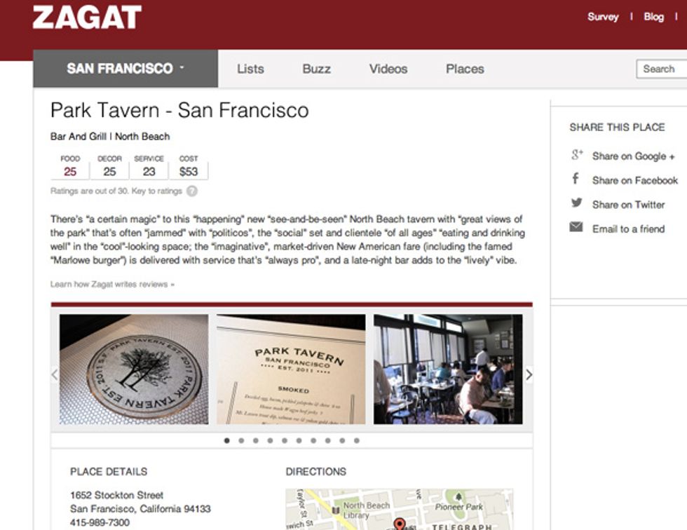 Zagat and Google Give Yelp a Run For Its Money With Free Reviews