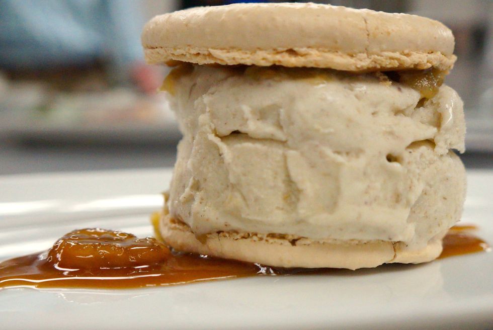 Secret Recipe: MKT's Caramel Macaron and Bananas Foster Ice Cream Sandwich