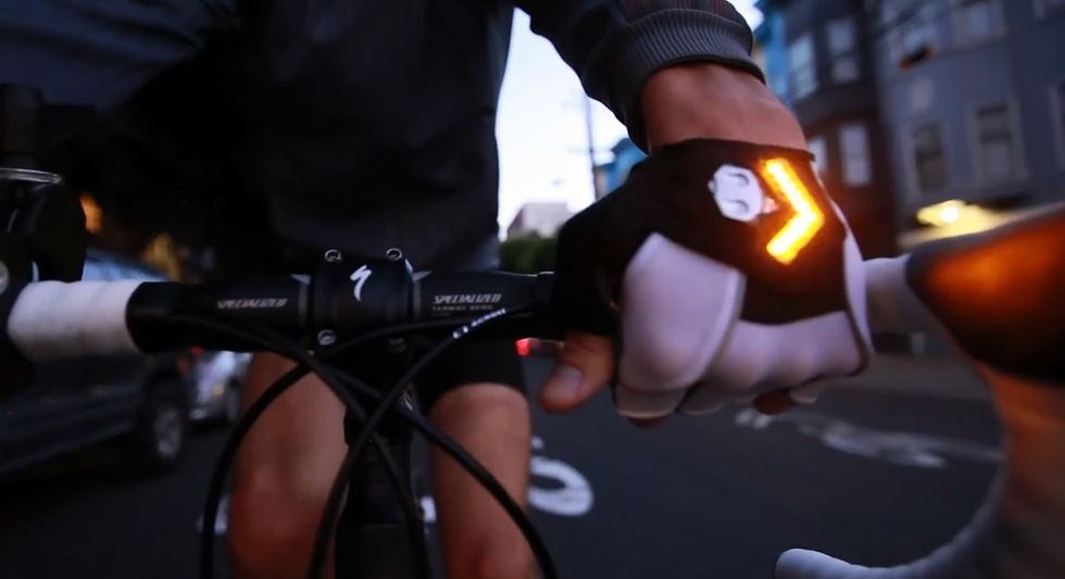 Check Out These Turn Signal Bike Gloves