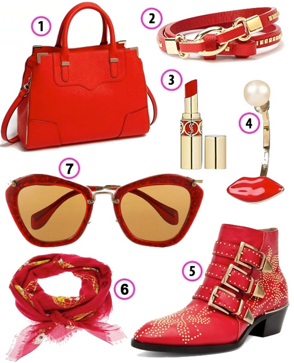 Look of the Week: Bleeding Red and Gold