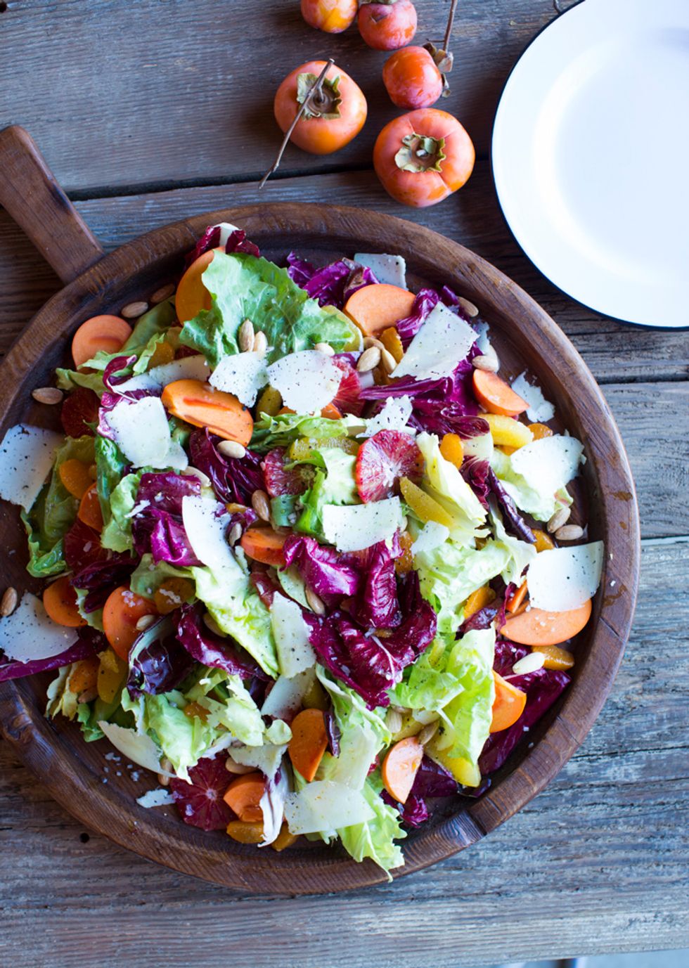 Loretta Keller's Chicory, Persimmon, Citrus Salad