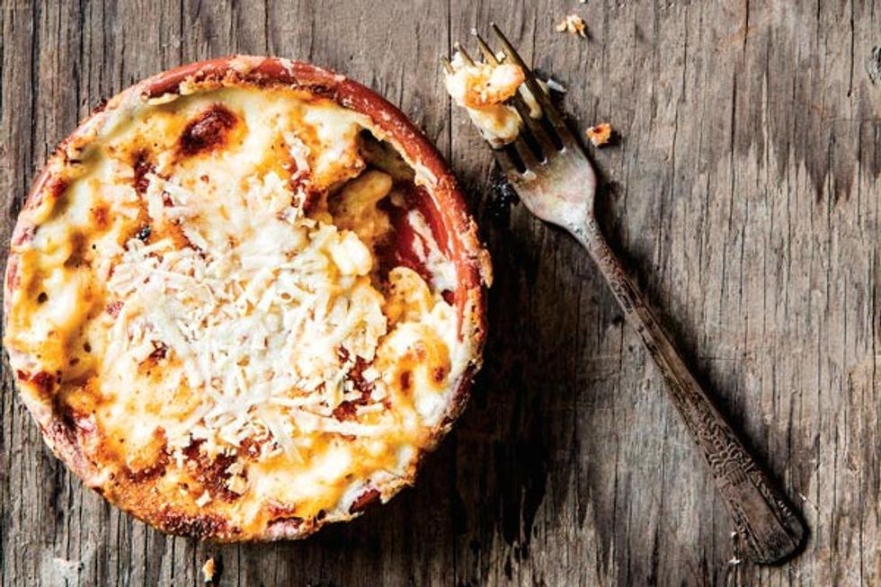 Receta Secreta: Macarrones De Plato Azul Y Queso De Cabra Borracho