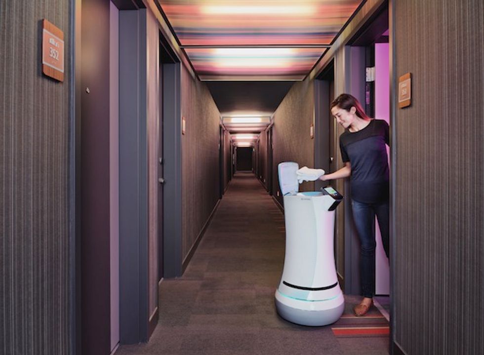 Robots Rise Up to Deliver Your Heart's Desire at an Aloft Hotel