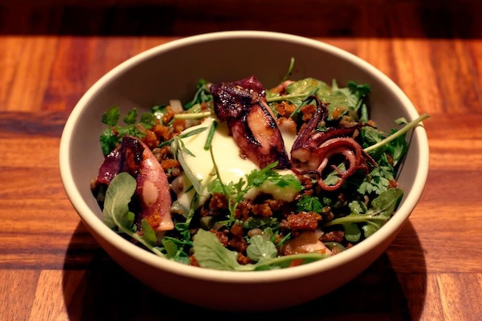 Secret Recipe: Huxley's Charred Squid Salad