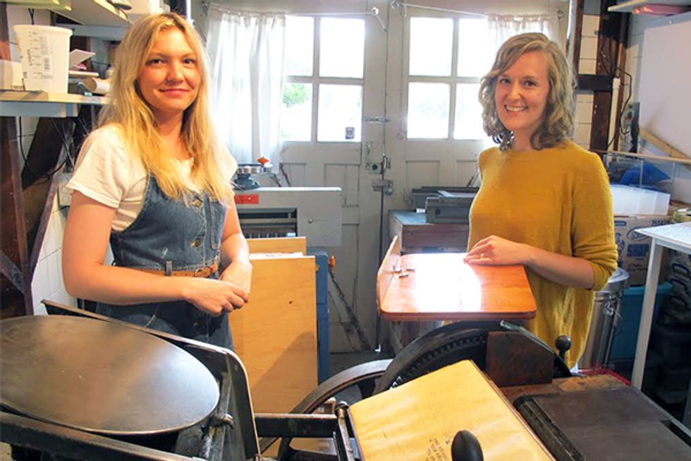We Wanna Be Friends With Printmakers Carissa Potter Carlson and Heather Van Winckle