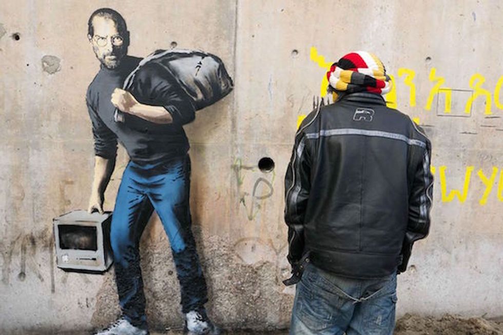 Steve Jobs Is the Subject of Banksy's Latest Mural in France