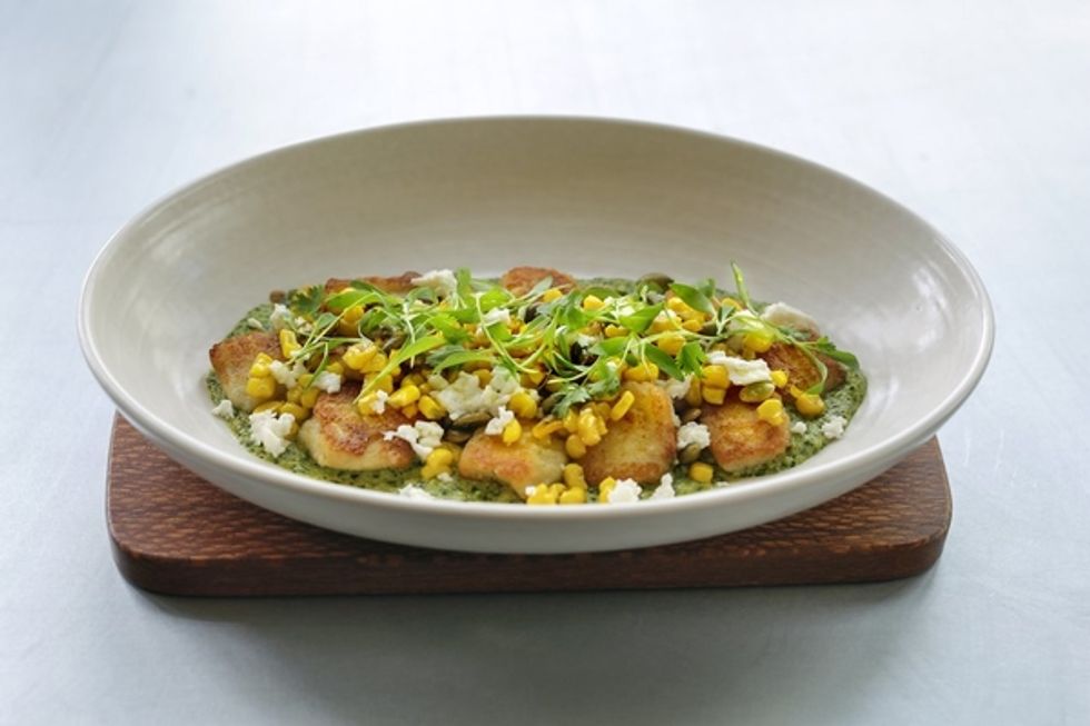 Secret Recipe: Cheese Dumplings With Cilantro Pesto from Sessions