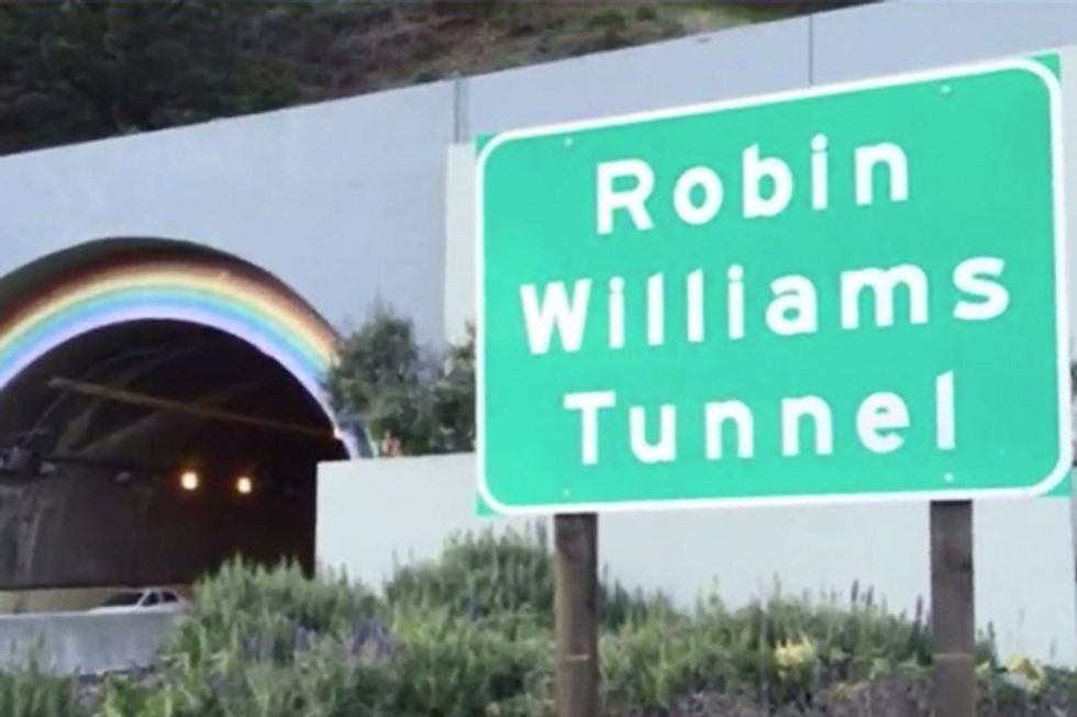 He's a Rainbow: Robin Williams' Name Officially Graces Marin's Iconic Tunnel