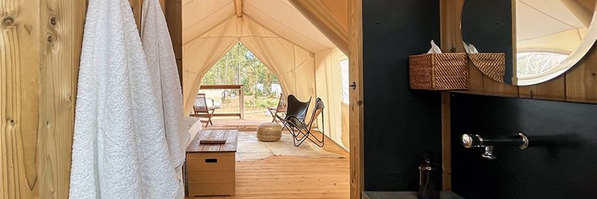 Sleep under the stars at Under Canvas Yosemite's new glampsite.