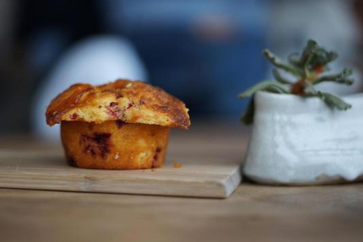 We Got the Recipe for Andytown Coffee Roasters' Jam Pocket Corn Muffins