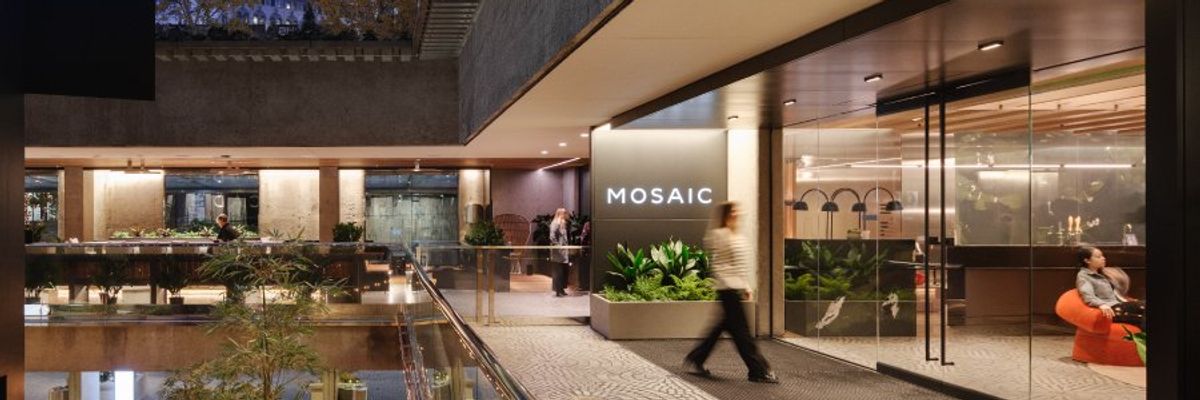Embarcadero Center's Mosaic hosts movie nights, wine tastings, conferences + more.