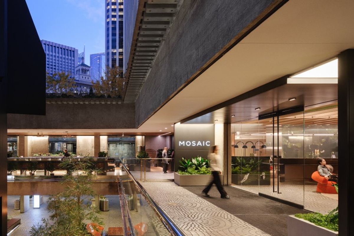 Embarcadero Center's Mosaic hosts movie nights, wine tastings, conferences + more.