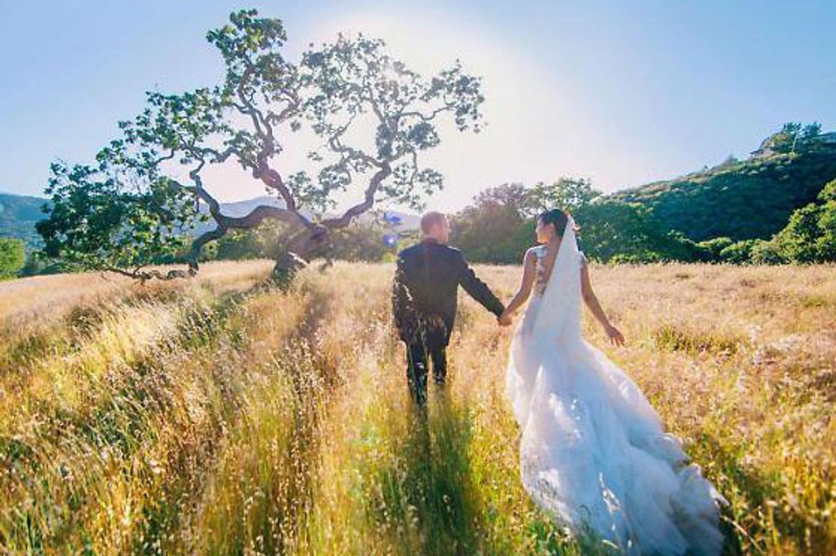 Michiganders Escape to Carmel Valley for a Rustic Outdoor Wedding