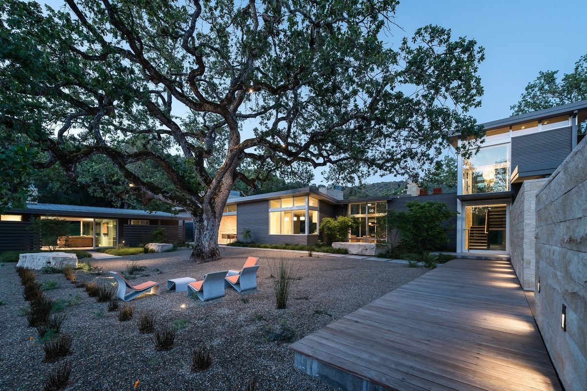 This Stunning Carmel Home Was Designed Around a 100-Year-Old Oak Tree
